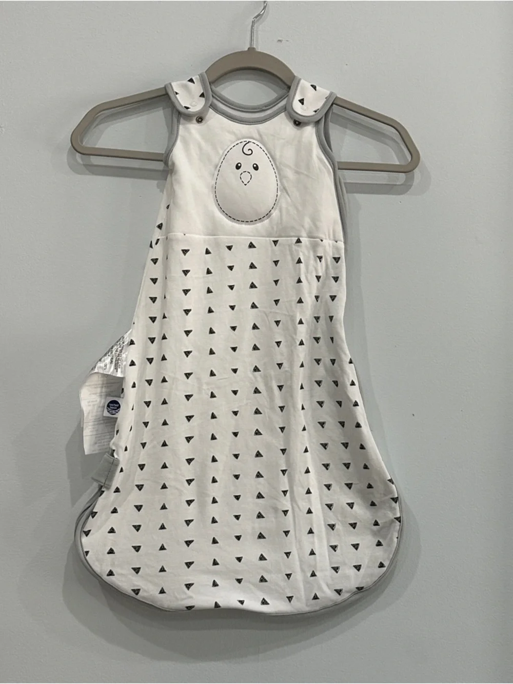 Bean Zen Sack Sleep Sack Small 0-6 Months Wearable Blanket 100% Cotton White